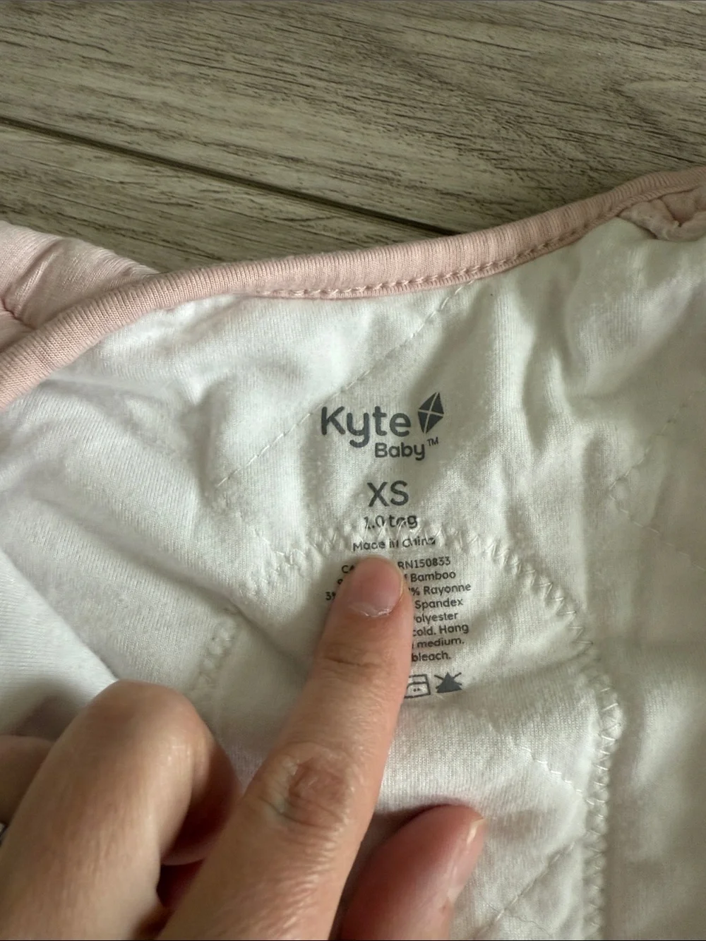 Kyte Baby Blush Pink Baby Sleep Bag 1.0 Tog XS